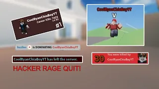 Making a Hacker Rage Quit | Roblox Arsenal