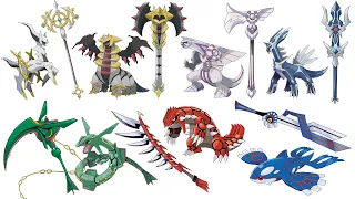 All Legendary & Mythical Pokémon as Weapons (Gen 1 to Gen 9) | Max S Animation