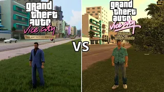 GTA Vice City Definitive Edition vs Original with mods comparison