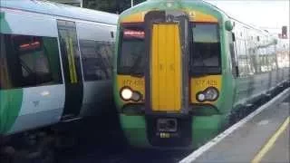 Southern Electrostar 377-425 arriving at Hove Station