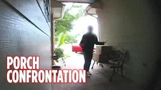 Homeowner confronts woman taking packages off porch