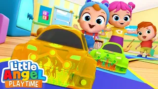 Race Toy Cars Song | Fun Sing Along Songs by Little Angel Playtime