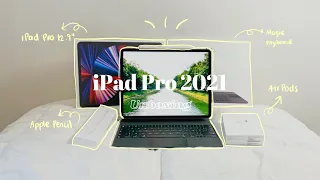 NEW iPad Pro 2021 Unboxing (12.9 inch) + accessories | ASMR ✨