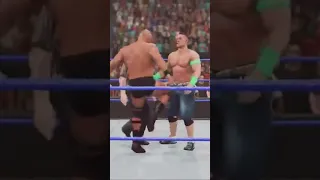 Stone Cold Stunner on John Cena 🤯 #wwe2k22 #gaming #shorts #wweshorts