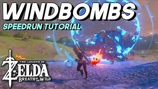 How to go ANYWHERE FAST in Breath of the Wild Using Bombs (Windbomb-BIL Tutorial 2021 UPDATED)