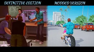 GTA Vice City Trilogy | Definitive Edition vs Modded Version (Comparison)