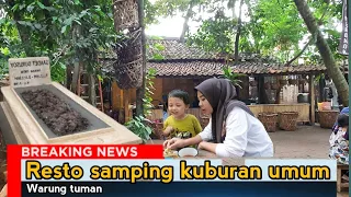 KEUNIKAN WARUNG TUMAN YANG BERADA DI AREA PEMAKAMAN UMUM..!!!