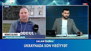 Ukraynadakı əməkdaşımız çəkiliş zamanı atəş altında qaldı - BAKU TV