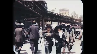 New York del 1911, in un video dell’epoca portato a 4K 60fps usando l’IA