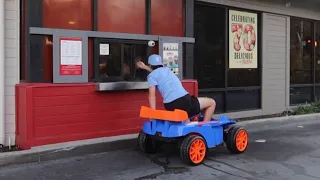 Toy Car Drive Thru Prank