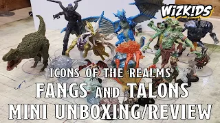 Fangs and Talons Mini Unboxing/Review (WizKids Icons of the Realms) | Nerd Immersion