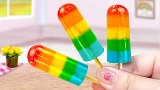 Rainbow Ice Cream 🌈🍧 Fresh Miniature Ice Cream Decorating🍨 Min Cakes