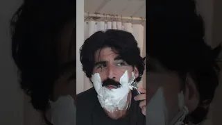 How to shave a mustache #asmr #beard #mustache #shaving