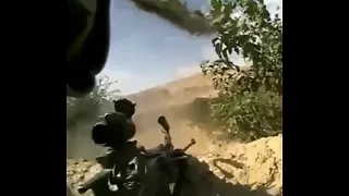 French Machine Gunner Sends Heavy Fire At Taliban  - Afghanistan Combat Footage