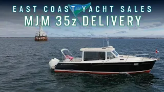 MJM 35z rough weather delivery review by Ben Knowles from East Coast Yacht Sales