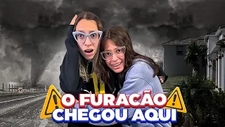 🌪 O FURACÃO Ian CHEGOU em Orlando e MOSTRAMOS TUDO! 😱 Deu MEDO estar SOZINHOS sem nossos PAIS 😭