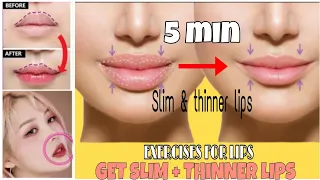 How to slim lips & the inner lips | 6 Exercise to slim lips | 6 Bài tập để có đôi môi thon gọn