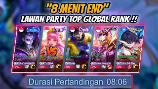 Gameplay 8 Menit End Lawa Party Top Global Rank !! Siwa Fenrir Tuan Muda Dkk🔥