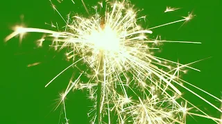 Green Screen Sparkler  Animation Effect Chromakey Overlay Футаж Бенгальский огонь Эффект  Хромакей