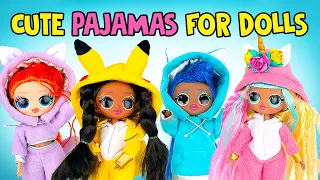 4 Stylish Pajamas For 4 Adorable Dolls