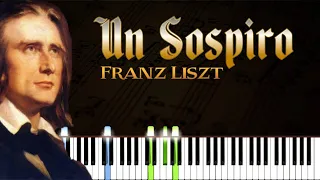 Un Sospiro - Franz Liszt | Piano Tutorial | Synthesia | How to play