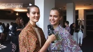 Top Models Backstage at Etro Spring/Summer 2013 | Milan Fashion Week | FashionTV