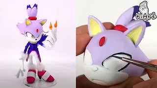 Create Blaze the Cat with Clay / Sonic the hedgehog / Clay Art [kiArt]