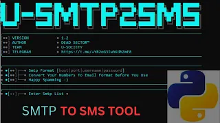 smtp to sms sender tool | smtp to sms python