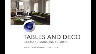 Cinema 4D - Modeling Tables and Decoration Tutorial