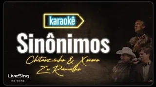Sinônimos (Versão Karaokê) - Chitãozinho e Xororó - Zé Ramalho: Solte a voz!