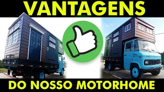 As vantagens do nosso motorhome motor casa artesanal, casa sobre rodas