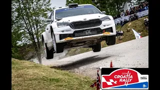 Gus Greensmith's Thrilling Ride: Skoda Team at WRC Rally Croatia 2024