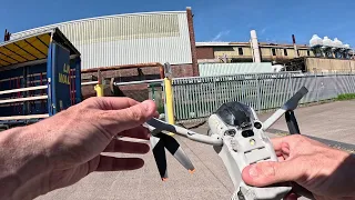 How Not To Hold Your DJI MINI 4 Pro Drone Whilst Cycling 😭🎥🛸❌