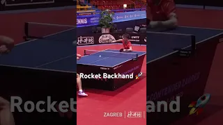 Lin Gaoyuan Rocket Backhand at WTT Zagreb vs Liang Yanning