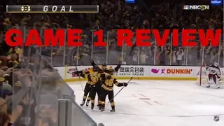 Bruins Fan Review of Game 1 vs Columbus - BOS 3, CBJ 2 OT - 4/25/19