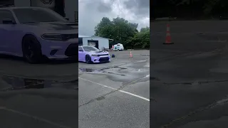 When a Purple/ Lavender Hellcat Charger pulls up… #hellcat #dodge #shorts