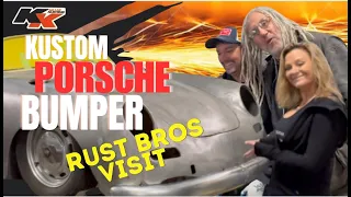 Rust Bros visit us while we work on our 356 outlaw Porsche | Bumper gets put on | Episode 10
