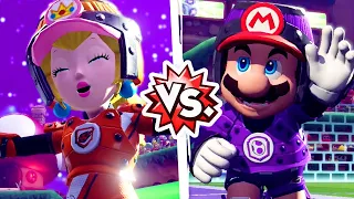 Mario Strikers Battle League - Barrel Peach Vs. Barrel Mario (Hard CPU)