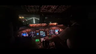 BOEING 747 NIGHT TAKEOFF FROM CHINA 🇨🇳. after V1 we cannot stop! (see description to understand)