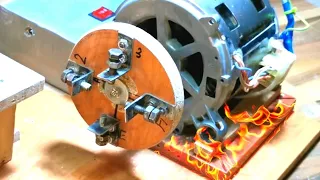 Homemade Lathe Machine Using Washing Machine Motor