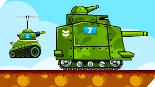 👍БОСС ТАНК! БИТВА ТАНКОВЫХ АРМИЙ. Clash Of Armour