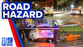 Man suffers life-threatening injuries after e-scooter fall in Melbourne | 9 News Australia