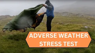 Wild Camping With The OEX Phoxx 2 Tent in Horrendous Mountain Weather