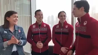 Tessa Virtue & Scott Moir and Patrick Chan Interview