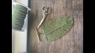 Macrame Feather Tutorial- 12 inch feather