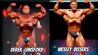 Derek Lunsford (Open) VS Wesley Vissers (Classic) Physique Comparison