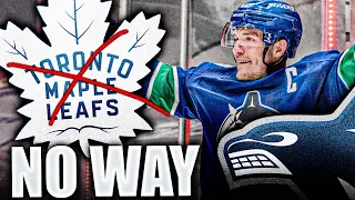 NOOOOO WAYYYYY (CANUCKS DEFEAT THE TORONTO MAPLE LEAFS 3-2 IN OVERTIME—HOLTBY, HORVAT, HOGLANDER)