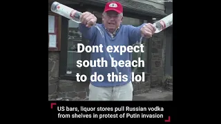 U.S. bars protest Russian vodka