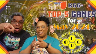 Top 5 Games for May 2024 - Top 5's w/ Our Family Plays Games