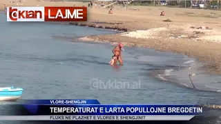 Temperaturat e larta popullojne bregdetin